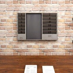 Maple And Jade 24" X 36" Wall Decor In Distressed Gray -Home Decoration Series 60031275 9