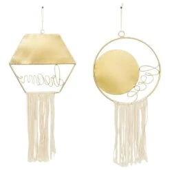 Novogratz Contemporary Wall Mirror In Polished Gold (Set Of 2) -Home Decoration Series 60031655 13