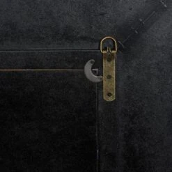 Maple And Jade 31" Square Wall Mirror In Rich Brown And Dark Gray -Home Decoration Series 60031812 11