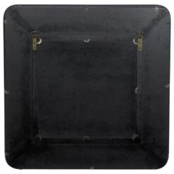 Maple And Jade 31" Square Wall Mirror In Rich Brown And Dark Gray -Home Decoration Series 60031812 13