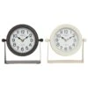 Maple And Jade 8" Clock In Black And White (Set Of 2) -Home Decoration Series 60031887 1