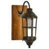 Maple And Jade 6" X 15" Wall Sconce In Brown And Black -Home Decoration Series 60032034 1