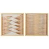 Maple And Jade 24" X 24" Abstract Framed Wall Art In Brown And Beige (Set Of 2) -Home Decoration Series 60032505 1