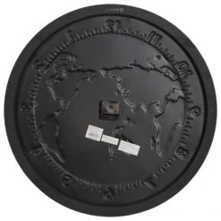 Maple And Jade 25" Metal And Wood Wall Clock In Grey -Home Decoration Series 60033560 7