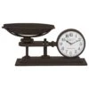 Maple And Jade 19" X 9" Table Clock In Black 2 Maple And Jade 19" X 9" Table Clock In Black -Home Decoration Series 60035045 1