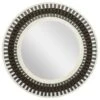 Maple And Jade 36" Round Wall Mirror In Black, White And Red 1 Maple And Jade 36" Round Wall Mirror In Black, White And Red -Home Decoration Series 60036837 1
