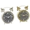 Maple And Jade 5.75" Contemporary Table Clock In Silver And Gold (Set Of 2) -Home Decoration Series 60039336 1