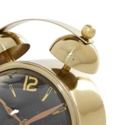 Maple And Jade 5.75" Contemporary Table Clock In Silver And Gold (Set Of 2) -Home Decoration Series 60039336 3