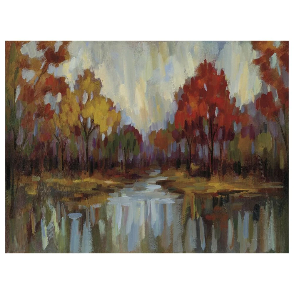 Lumaprints Fall Aquarelle Crop 24" X 18" Wall Art In Multicolor 5 Lumaprints Fall Aquarelle Crop 24" X 18" Wall Art In Multicolor - Image 3