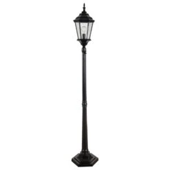 Kenroy Villa Portable Outdoor Post Lantern In Oil Rubbed Bronze
