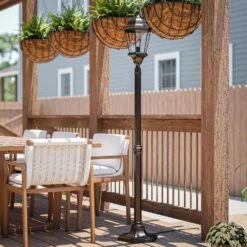 Kenroy Villa Portable Outdoor Post Lantern In Oil Rubbed Bronze -Home Decoration Series 60124500 9