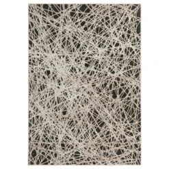 Dalyn Rug Company Denizi Geometric 3'3" X 5'3" Midnight Area Rug