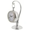 Maple And Jade 11" X 5" Table Clock In Silver -Home Decoration Series 60230984 1