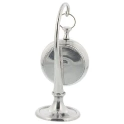 Maple And Jade 11" X 5" Table Clock In Silver 16 Maple And Jade 11" X 5" Table Clock In Silver -Home Decoration Series 60230984 7