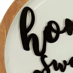 Maple And Jade 17" X 17" Sign Wall Decor In White And Black -Home Decoration Series 60232188 3