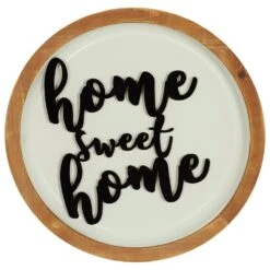 Maple And Jade 17" X 17" Sign Wall Decor In White And Black -Home Decoration Series 60232188 6