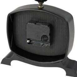 Maple And Jade Table Clock In Black And White Matte (Set Of 2) -Home Decoration Series 60232766 5