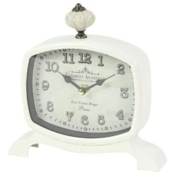 Maple And Jade Table Clock In Black And White Matte (Set Of 2) -Home Decoration Series 60232766 8