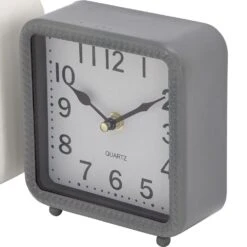 Maple And Jade Square Table Clock In White, Black And Grey (Set Of 3) -Home Decoration Series 60232956 3