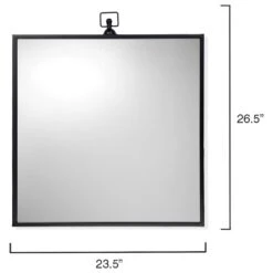 Splendor Living Vince Iron Mirror In Black -Home Decoration Series 60279254 4