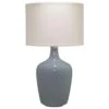 Splendor Living Plum Blown Glass Jar Table Lamp In Dove Grey -Home Decoration Series 60279478 1