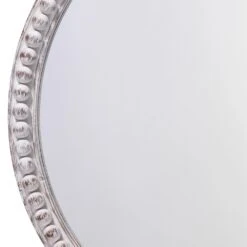 Splendor Living Audrey Beaded Wood Mirror In White Washed -Home Decoration Series 60280294 3