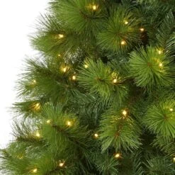 Nearly Natural, Inc. Nearly Natural Inc 8' Green Scotch Pine Artificial Christmas Tree With White LED Lights -Home Decoration Series 60325545 3