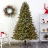 Nearly Natural, Inc. Nearly Natural Inc 6.5' Lightly Frosted Big Sky Spruce Artificial Christmas Tree With White LED Lights