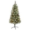 Nearly Natural, Inc. Nearly Natural Inc 5' Frosted Swiss Pine Artificial Christmas Tree With White LED Lights And Berries 1 Nearly Natural, Inc. Nearly Natural Inc 5' Frosted Swiss Pine Artificial Christmas Tree With White LED Lights And Berries -Home Decoration Series 60326170 1