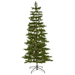 Nearly Natural, Inc. Nearly Natural Inc 6.5' Big Sky Spruce Artificial Christmas Tree With Clear Warm White LED Lights