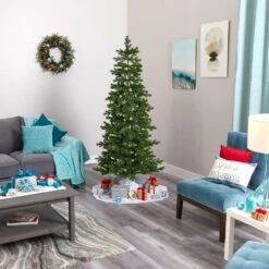 Nearly Natural, Inc. Nearly Natural Inc 6.5' Big Sky Spruce Artificial Christmas Tree With Clear Warm White LED Lights -Home Decoration Series 60328820 6