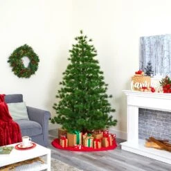 Nearly Natural, Inc. Nearly Natural Inc 7' Yukon Mixed Pine Artificial Christmas Tree -Home Decoration Series 60329570 5