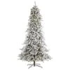 Nearly Natural, Inc. Nearly Natural Inc 9' Flocked Livingston Fir Artificial Christmas Tree With 650 Warm White LED Lights