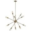 Elk Lighting Delphine 10-Light Chandelier In Satin Brass -Home Decoration Series 60442001 1