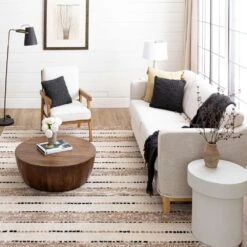 Karastan Traverse Lanes 8' X 10' Tan Area Rug -Home Decoration Series 6045209 2