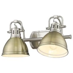 Golden Lighting Duncan 2-Light Bath Vanity In Pewter -Home Decoration Series 60736634 3