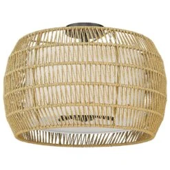 Golden Lighting Everly 4-Light Semi-Flush In Matte Black/Natural Rattan 10 Golden Lighting Everly 4-Light Semi-Flush In Matte Black/Natural Rattan -Home Decoration Series 60736725 4