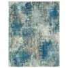 Karastan Kaleidoscope Glacial 2'6" X 10' Blue Runner -Home Decoration Series 6084547 1