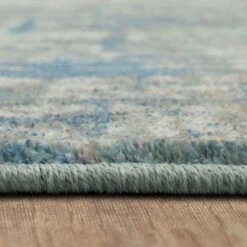 Karastan Kaleidoscope Glacial 2'6" X 10' Blue Runner -Home Decoration Series 6084547 4