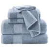 Pem America Brooklyn Loom 6-Piece Towel Set In Blue -Home Decoration Series 60893922 1