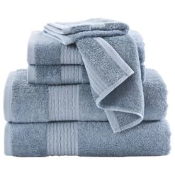Pem America Brooklyn Loom 6-Piece Towel Set In Blue