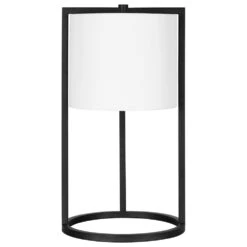 Hudson And Canal Peyton Table Lamp In Black