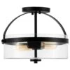 Safavieh Erlan Flush Mount In Black -Home Decoration Series 60924909 1