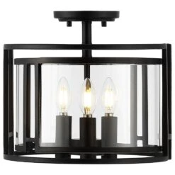 Safavieh Parsen Flush Mount In Black -Home Decoration Series 60924917 3