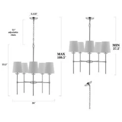 Safavieh Nichi Pendant In Chrome 11 Safavieh Nichi Pendant In Chrome -Home Decoration Series 60924974 5