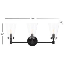 Safavieh Hendrix Vanity Sconce In Black -Home Decoration Series 60925047 7