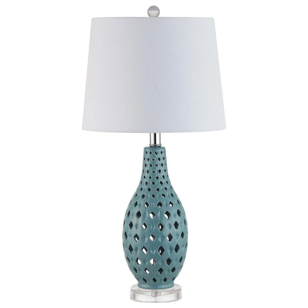 Safavieh Harlem Blue Table Lamp In Blue 3 Safavieh Harlem Blue Table Lamp In Blue