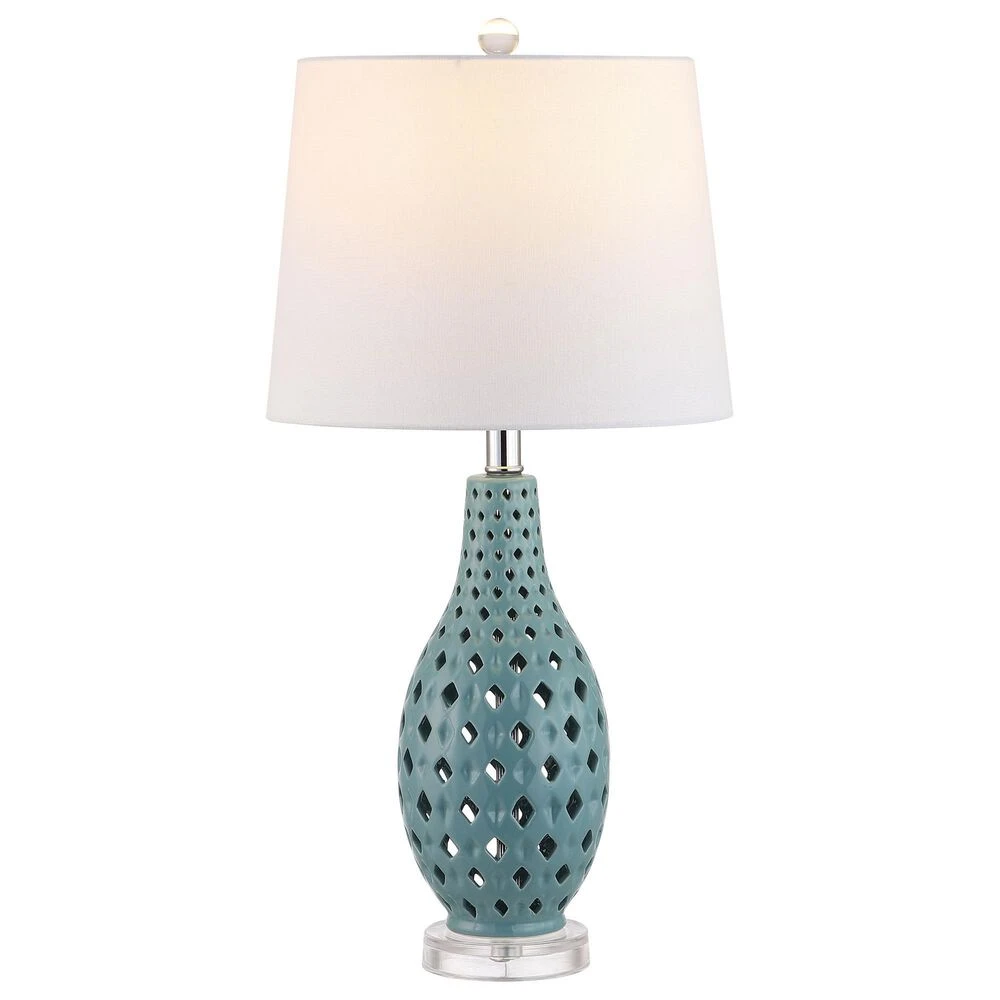 Safavieh Harlem Blue Table Lamp In Blue 5 Safavieh Harlem Blue Table Lamp In Blue - Image 3