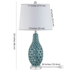 Safavieh Harlem Blue Table Lamp In Blue 13 Safavieh Harlem Blue Table Lamp In Blue -Home Decoration Series 60925161 6