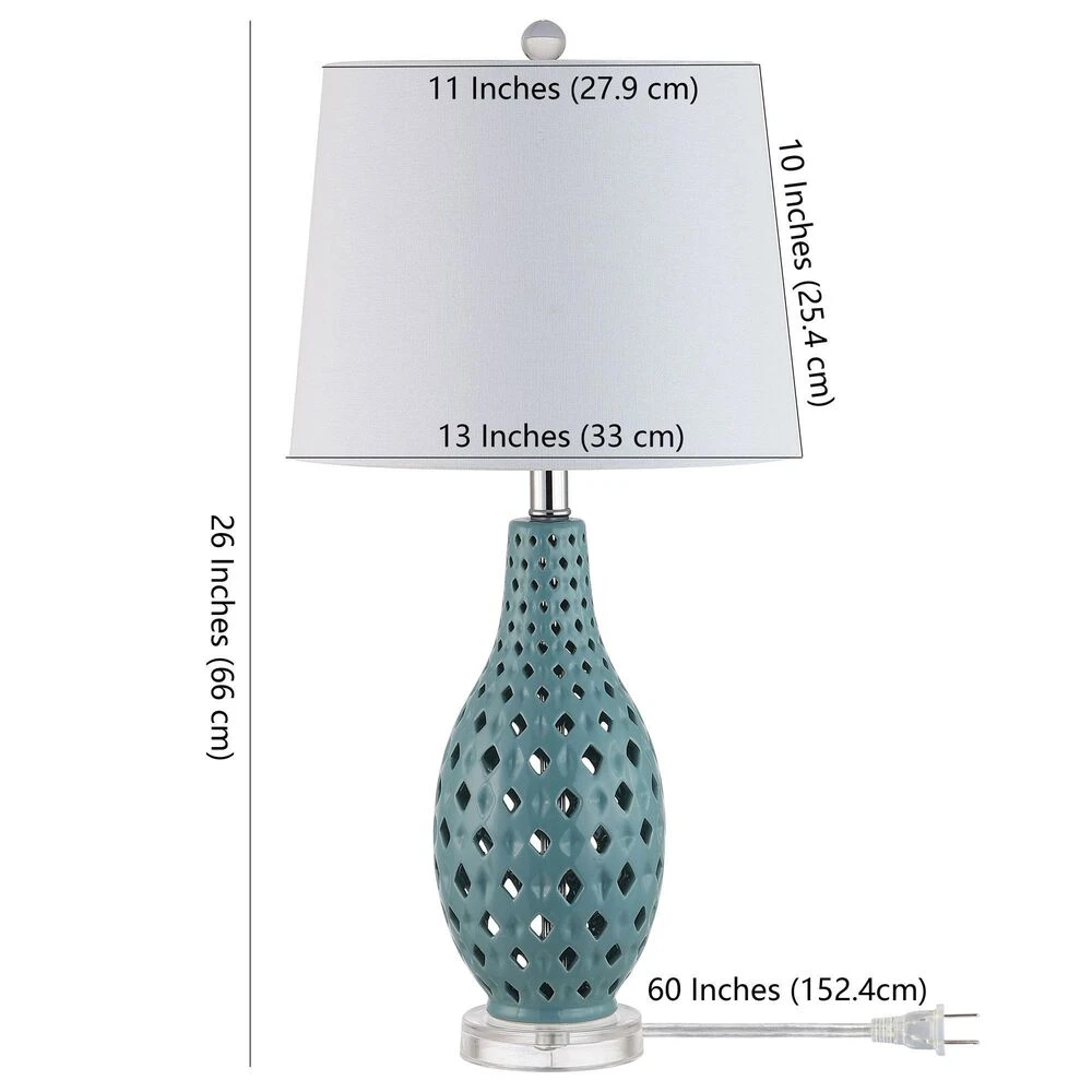 Safavieh Harlem Blue Table Lamp In Blue 8 Safavieh Harlem Blue Table Lamp In Blue - Image 6